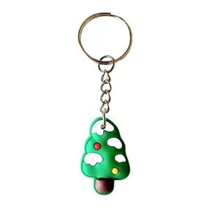 🔴 5 for $10 ONE Holiday Festive Christmas Tree Ring Key Chain